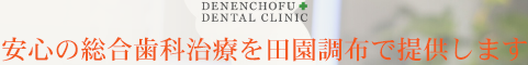 安心の総合歯科治療を田園調布で提供します